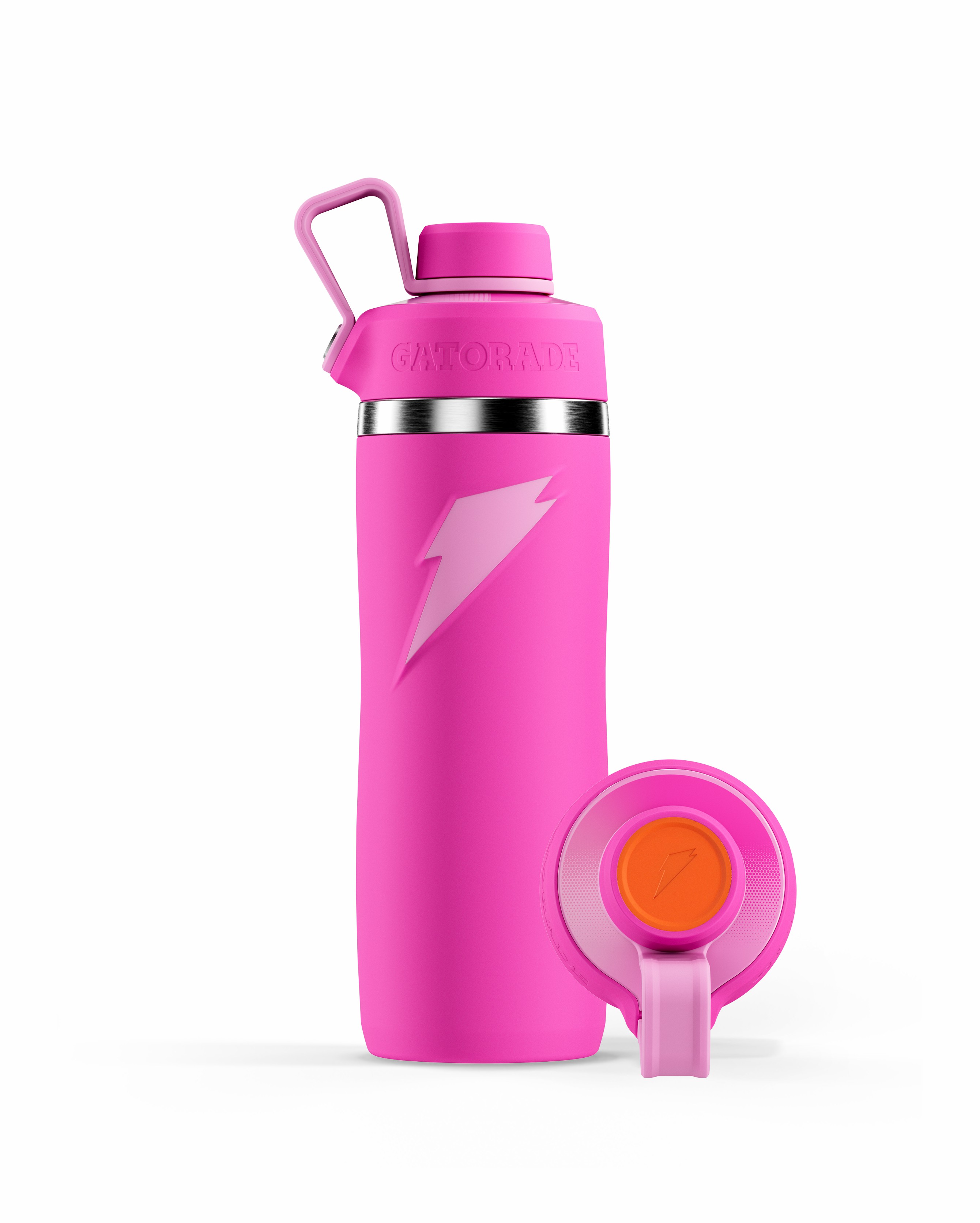 Gatorade Overtime Stainless Steel Water Bottle (Screw Cap) Bundle 22oz Pink Canada GHWNB2573